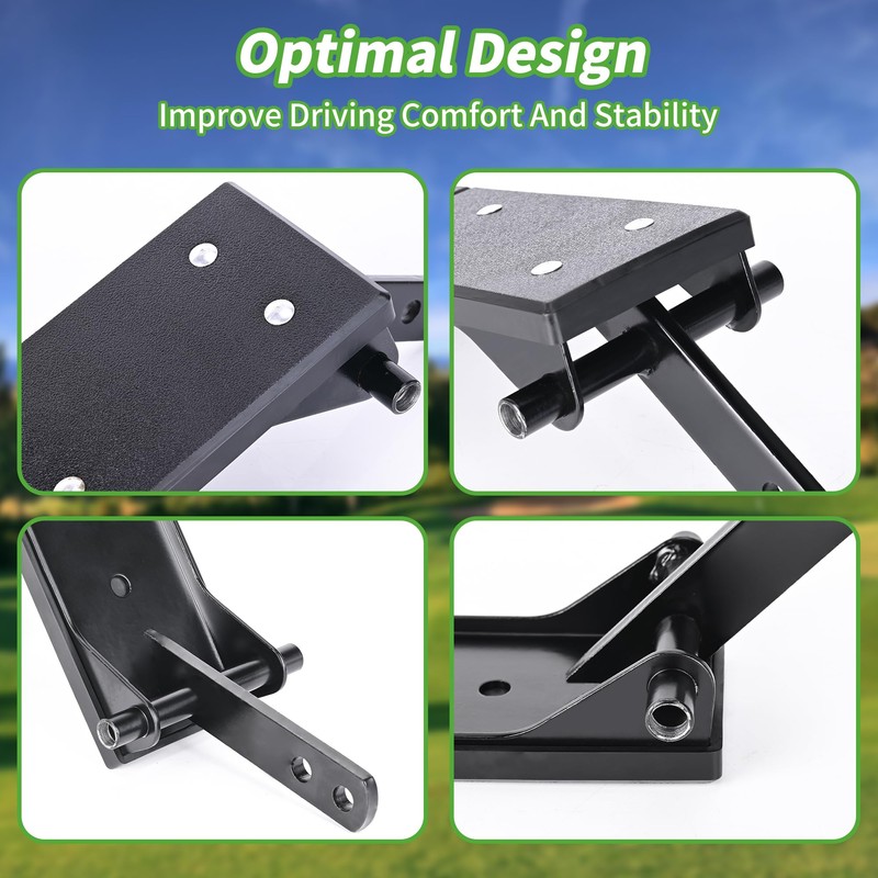 10L0L Golf Cart Accelerator & Brake Pedal Pad Kit Compatible