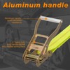 Autofonder Adjustable Vehicle Tie Down Kit with Flat Hook Heavy