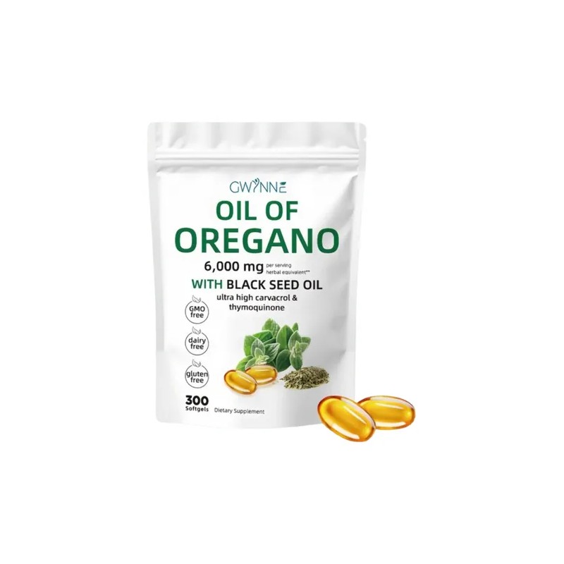 Gwynne Oil Of Oregano 6000mg en Sachet con 300 Cápsulas