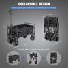EVLIQUIL Beach Wagon,Collapsible Wagons Carts Foldable with Big Wheels,Utility Folding