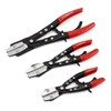 CASOMAN 3-Piece Ratcheting Hose Pinch Off Pliers Set, 8", 10",