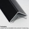 Coengwui Aluminum Corner Guards, Peel and Stick L-Shaped Molding Trim