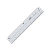 8 Inch Aluminum Non Slip Rulers for Drawing, Set of
