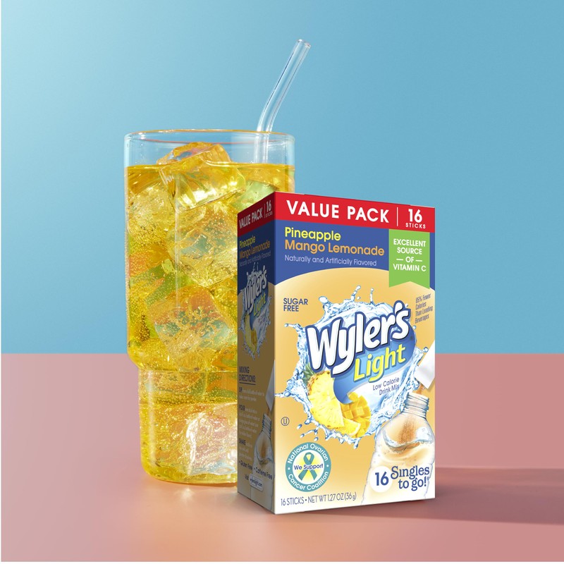 Wyler's Light Singles To Go Powder Packets, Water Drink Mix,