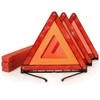 Funlove Foldable Warning Triangles Road Safety Triangle Kit, 3 Pack