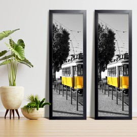 LaVie Home 13x39 Picture Frame Black, Panoramic Picture Frame for Wall Decoration, Classic Black Minimalist Style Suitable for Decorating Houses, Offices, Hotels（1 Pack）