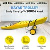 Yes4All Kayak Cart U-Shape Aluminum, 200lbs Capacity Kayak Dolly with