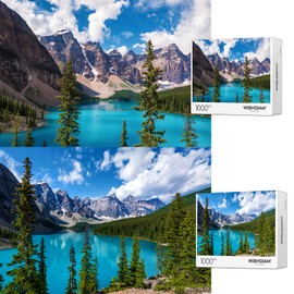 Jigsaw Puzzles,1000 Piece Puzzle for Adults,Moraine Lake Puzzles Landscape Puzzles, Nature Jigsaw Puzzles for Adults 1000 Pieces and Up, Puzzle Gifts for Family