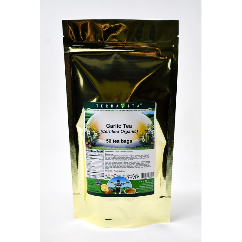 Garlic (Certified Organic) Tea (50 tea bags, ZIN: 517701) -
