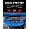 EZARC 10 Pack Flap Discs 40 Grit, 4 1/2" x