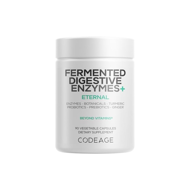 Codeage Fermented Digestive Enzymes Supplement - 90 Capsules