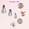 3 Pcs Piping Tips Set, V-Shaped Wave Nozzles for Pastry