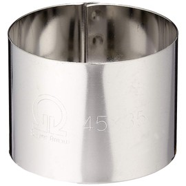 Endoshoji WSL08002 Professional Cellular Ring, Round Shape, Diameter 1.8 x Height 1.4 inches (45 mm) x Height 1.4 inches (35 mm), 18-0 Stainless Steel, Made in Japan