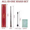 Rechargeable Light Up Wizard Magic Wand with 5 Static Light