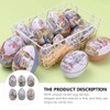 zalati Easter Bunny Tin Box, 6 Pieces Egg Shaped Candy