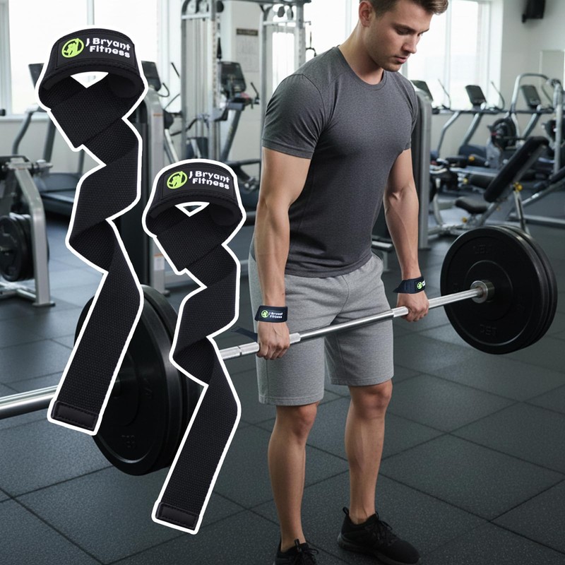 Weightlifting Wrist Wraps with D-Ring for Cable Machines, Lifting Straps