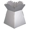 1 x Silver - Living Vase - Bouquet Flower Box