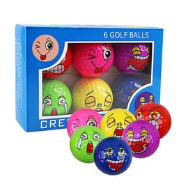 6Pcs Funny Expression Balls Professional Practice Balls  Accessories Novelty Gift for All ers