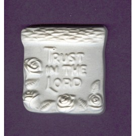 Plaster of Paris Trust in the Lord plaster of Paris painting project. Set of 6!