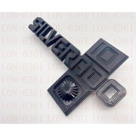 Aftermarket Products 2Pc Fits 1981-87 GM Trucks Silverado “10” Fender Emblem Badge 14026451 Black