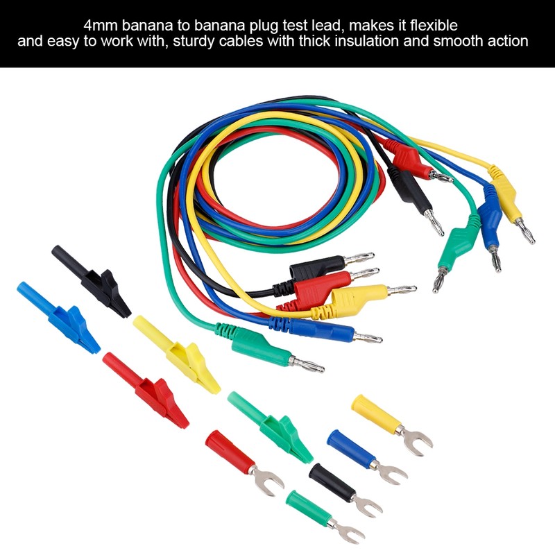 4mm Banana to Banana Plug Test Lead Kit for Multimeter