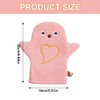 QEQSHQO Face Cloth Wash Mitt with Animal Motif Bath Toy