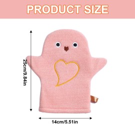 QEQSHQO Face Cloth Wash Mitt with Animal Motif Bath Toy for Happy Bathing Fun Baby Wash Cloth for the Bath Soft Terry Towel for Babies and Children from 0+ Months