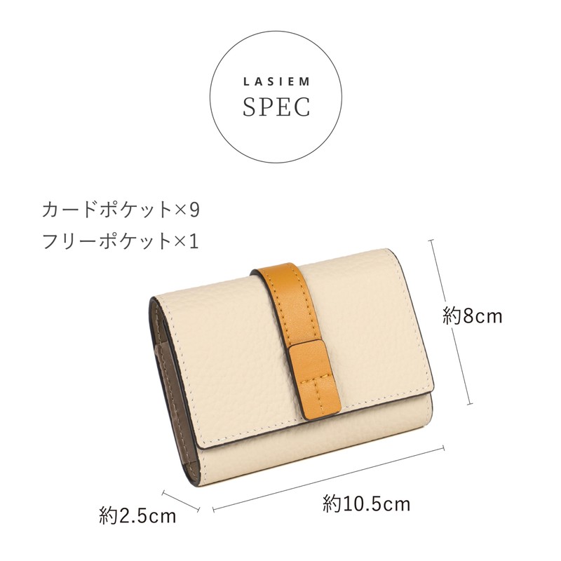 LASIEM Card Case, 12 Colors x Bicolor to Choose From,