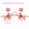 Horse Earrings Funny Kentucky Derby Race Horse Drop Dangle Earrings