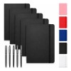 5pcs Libreta A5 Pasta Dura Escolar Oficina 5 Bolígrafos
