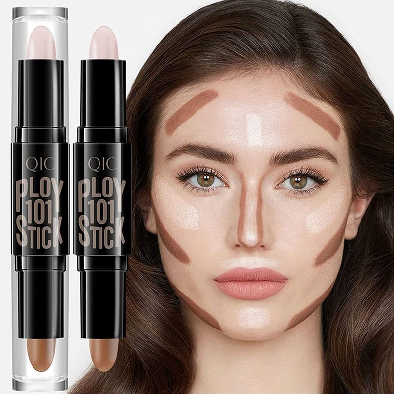 GECOMO Shading Highlights 5gx2 Contouring Stick, Dual Ended Multi-Function Makeup