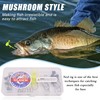 Ned Rig Mushroom Jig Heads Kit,25pcs Finesse Shroom Head Jig