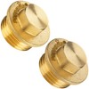 Poppstar 2 x Brass Plug 1/2 Inch Male Thread (BSP