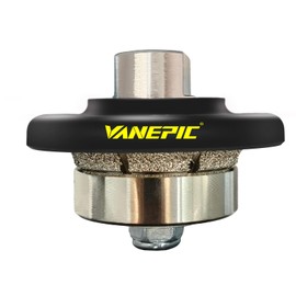 VANEPIC 3/16 inch B5 Diamond Demi bullnose Half Bullnose Profile Wheel Diamond Hand Profiler Router bit with 5/8-11 Thread for Grinder Polisher Granite Marble Concrete and Countertop Edge