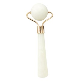 Baluue Jade Stone Face Massage Roller Natural Jade Facial Massage Tool for Skin Care Anti-aging and Puffiness Reduction Portable Beauty Roller for Women Random Color