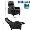 Recliner Chair, Living Room Chairs Massage Recliner Chairs Adjustable Theater