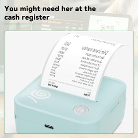 lopevi Label Printing Paper - 8 Rolls of Label Continuous Printing Paper, Thermal Printing Labels - Multi-Purpose Square Self-Adhesive Labels, White Background with Black Text