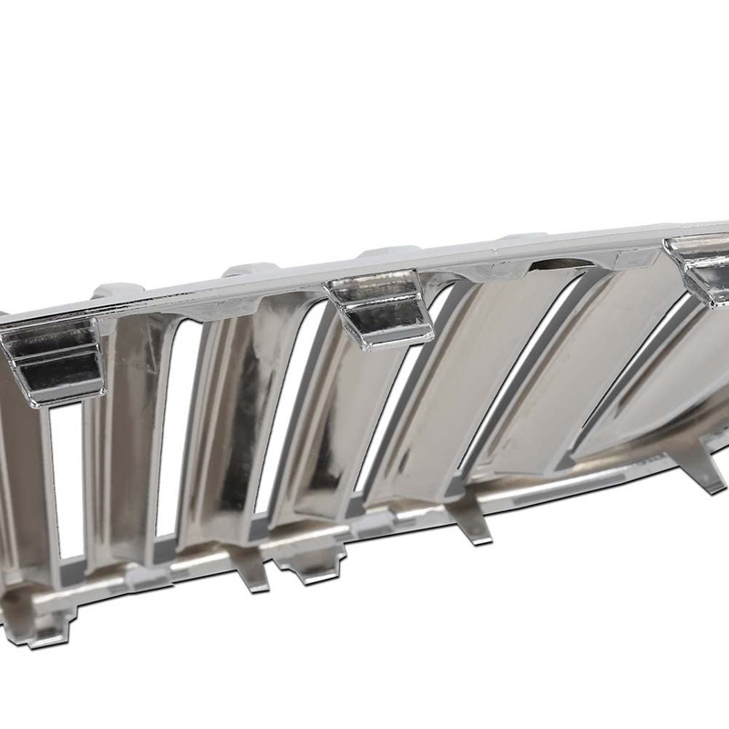 CHEDA Front Bumper Upper Grille Assembly Chrome Replacement Compatible with
