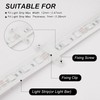 PATIKIL LED Strip Light Clips, Pack of 50 Mounting Brackets,