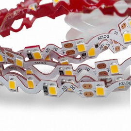 Bendable and Bendable Mextronic LED Strip LED Strip Zick-Zack 2835Z Warm White (2700K) 19.2 W 2 Metres 12 V IP20