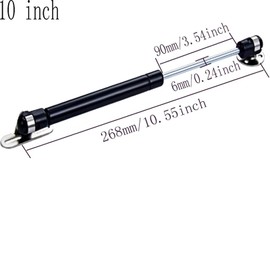 10" Length Gas Strut, 40N/9 lb Hydraulic Air Prop Lift Support Cabinet Hinge Kitchen Cabinet Door Air Spring Door Impact Cabinet Hinge Black, (2 Sets)