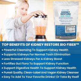 Healthy Kidney Inc Kidney Restore 100% Natural Bio Fiber Restorative Kidney Support and Cleanse