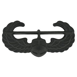 Army Air Assault Black Metal Pin-On Badge