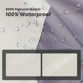 SUPCVR Patio Loveseat Cover, 100% Waterproof Heavy Duty Outdoor Sofa Bench Cover, Patio Lawn Furniture Covers with Air Vent and Handles, 78 W x 40 D x 33 H Inches (78" W X 40" D X 33" H)