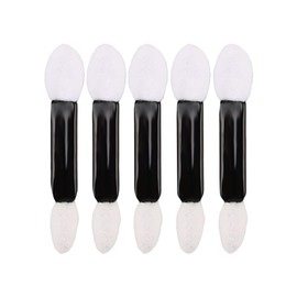 50 Pcs Sponge Tip Eyeshadow Brushes Makeup Eyeshadow Applicators Dual Sided Eye Shadow Brushes with Black Handle