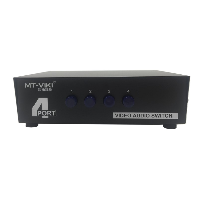 CERRXIAN 4 Ports 4 In 1 Output Video Audio AV