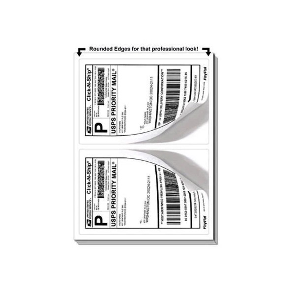 Dura 1000 Self Adhesive Mailing Shipping Labels 8.5x5 Stick