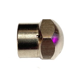 M&M Smartek Pipe Cleaning Nozzle - 3 Jet Back 1 Jet Before 1/8 Inch - Bore 055, Stainless Steel, White