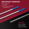 ARCCAPTAIN TIG Tungsten, TIG Welding Tungsten Electrode Blue 2% Lanthanated