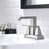 BRAVEBAR Brushed Nickel Bathroom Faucets - 3 or 2 Hole